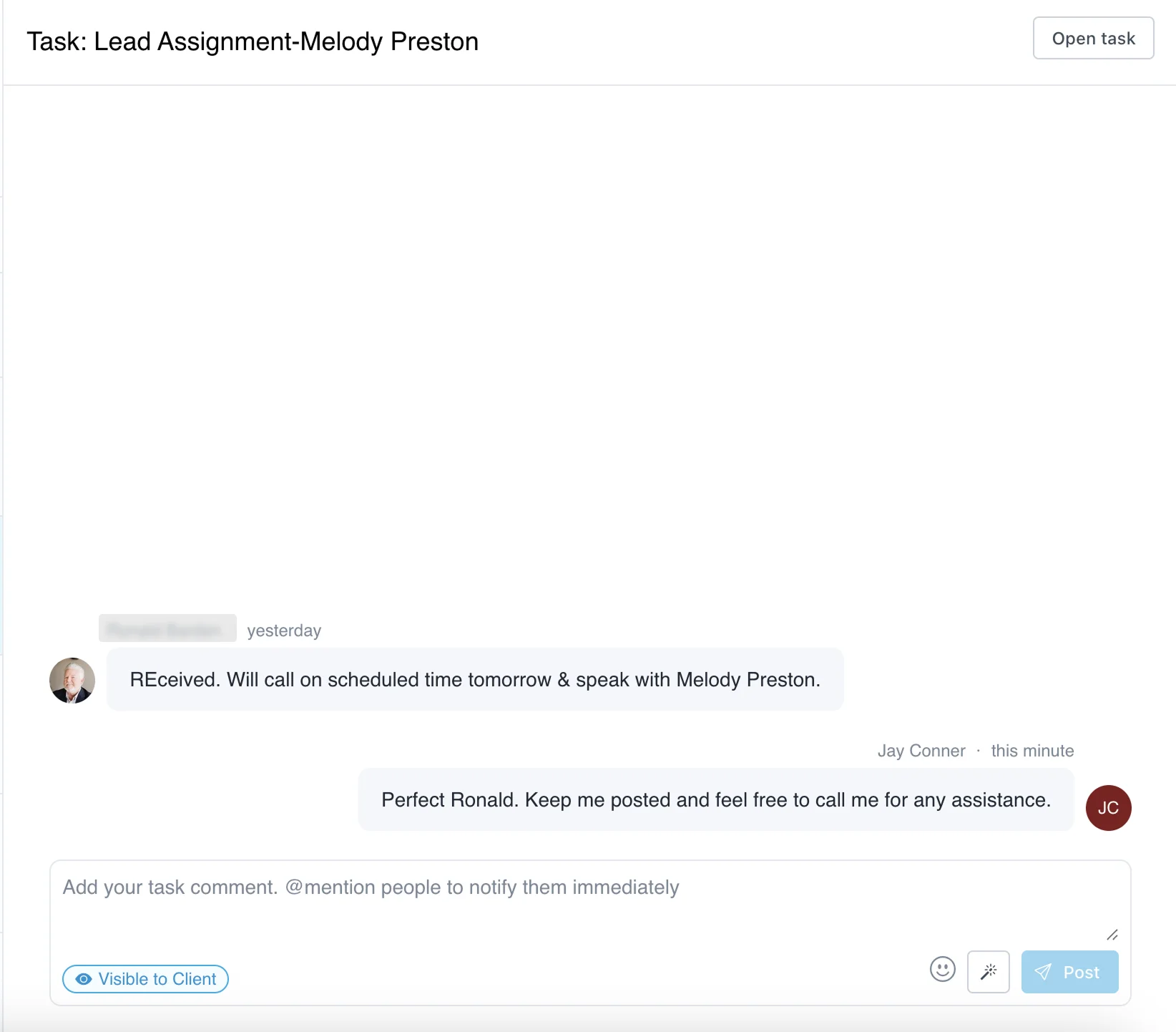 Portal Client Feedback 6